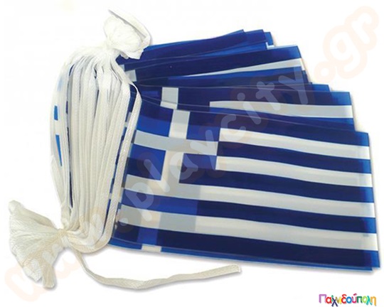 Σημαίες σε γιρλάντα 14x21 εκ. μήκους 6 μέτρων