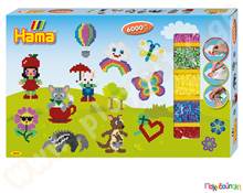 Γιγάντιο σετ κατασκευών 6000 τμχ. χάντρες 5 mm  Πλαστικά Παιχνίδια Κατασκευών με Χάντρες Midi HAMA