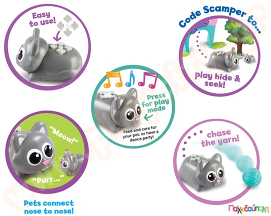 Εκπαιδευτικό Παιχνίδι Ρομποτικής Coding Critters Scamper and Sneaker