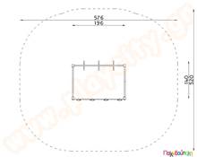 Τετράγωνη αναρρίχηση με σχοινιά  Ξύλινα Κέντρα Παιδικής Χαράς