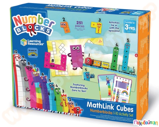 Εκπαιδευτικό Παιχνίδι STEM Αριθμοκυβάκια Κύβοι Αριθμητικής 1-10 Mathlink Cubes Numberblocks