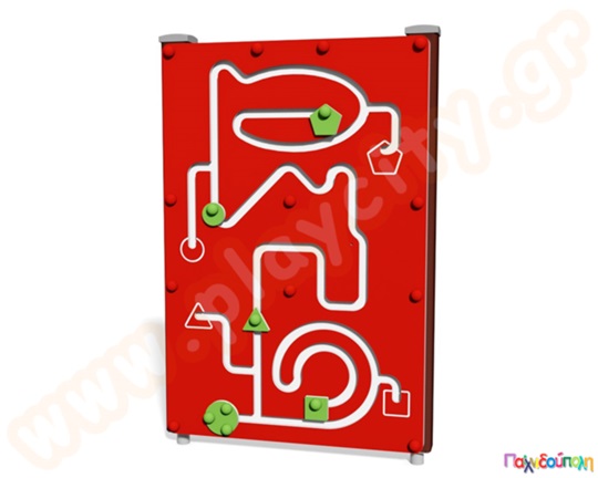 Διαδραστικό πάνελ διαδρομές με γεωμετρικά σχήματα