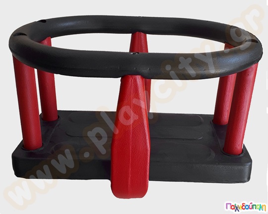 Κούνια ασφαλείας νηπίων (μαύρο-κόκκινο)