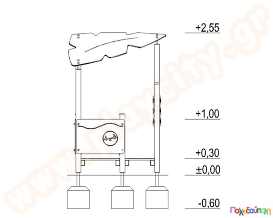 Παιχνιδόσπιτο παιδικής χαράς
