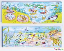 Αλληλουχίες με ζωάκια σετ 4 παζλ  Ξύλινα Εκπαιδευτικά Παζλς