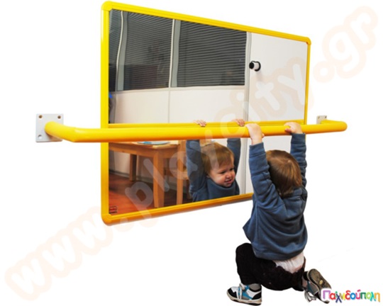 Καθρέφτης με πλαίσιο αλουμινίου 100x65 εκ.