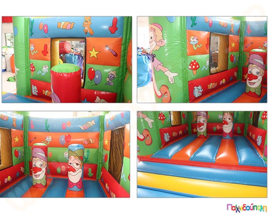 Φουσκωτό Παιχνίδι Παιχνίδι στο Τσίρκο (με 1 blower)