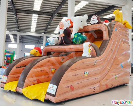 Φουσκωτή Τσουλήθρα Η Παρεούλα των Ζώων (με 2 blowers)