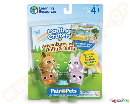 Εκπαιδευτικό Παιχνίδι Ρομποτικής Coding Critters Pair-a-Pets Adventures with Fluffy and Buffy
