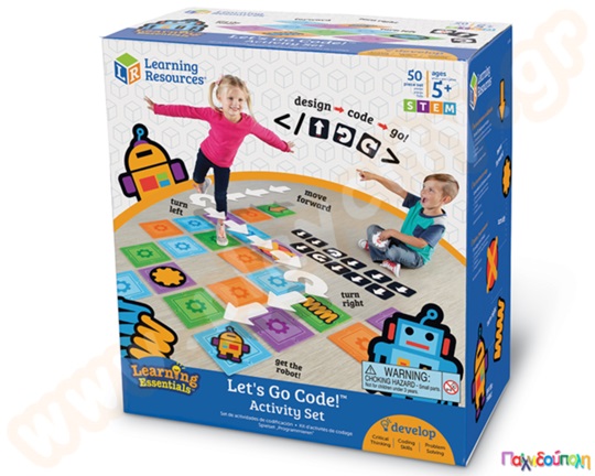 Εκπαιδευτικό Παιχνίδι STEM Σετ δραστηριοτήτων "προγραμματισμού" Lets Go Code! Activity Set