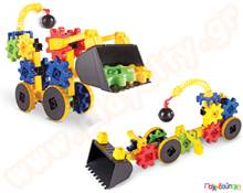Εκπαιδευτικό Παιχνίδι STEM Gears! Gears! Gears! Οχήματα κατασκευών με γρανάζια Σετ 43 τεμαχίων WreckerGears  Παιχνίδια Κατασκευών - Μαστορέματα