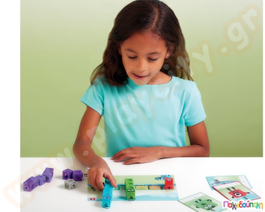 Εκπαιδευτικό Παιχνίδι STEM Αριθμοκυβάκια Κύβοι Αριθμητικής 1-10 Mathlink Cubes Numberblocks