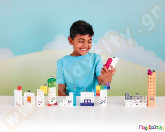 Εκπαιδευτικό Παιχνίδι STEM Αριθμοκυβάκια Κύβοι Αριθμητικής 11-20 Mathlink Cubes Numberblocks