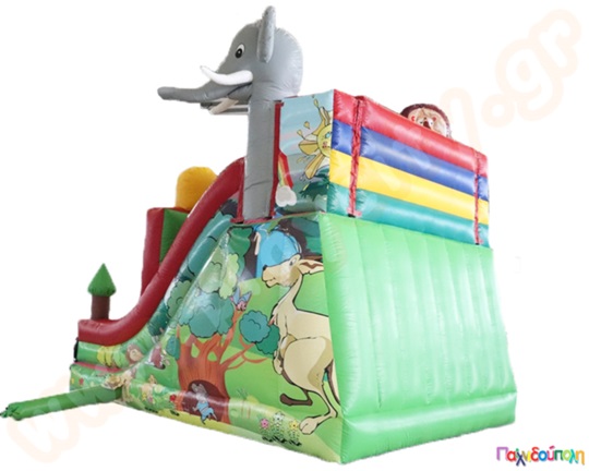 Φουσκωτό Τσουλήθρα Η παρέα των ζώων (με 1 blower)