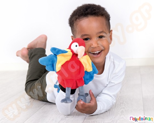 Λούτρινος παπαγάλος γαντόκουκλα