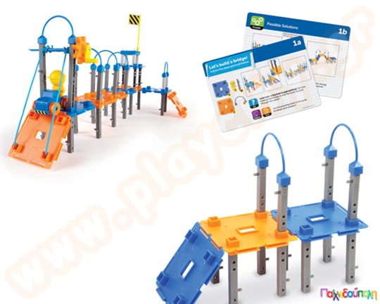 Εκπαιδευτικό Παιχνίδι Κατασκευών STEM Κατασκευή Πόλης Σετ 100 τεμαχίων