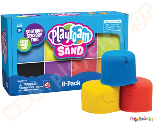 Εκπαιδευτικό Παιχνίδι Αισθήσεων Άμμος πλαστελίνη σετ 8 τμχ.