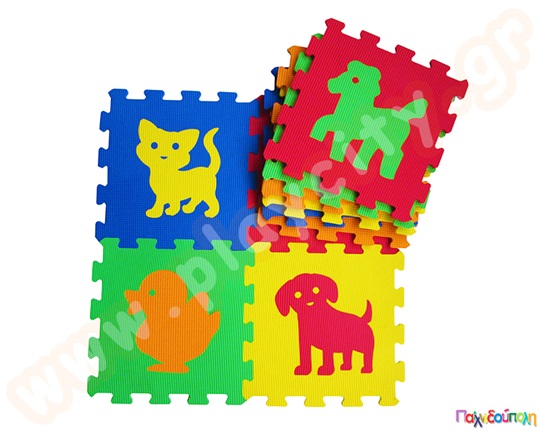 Ελαστικές πλάκες EVA με ζωάκια