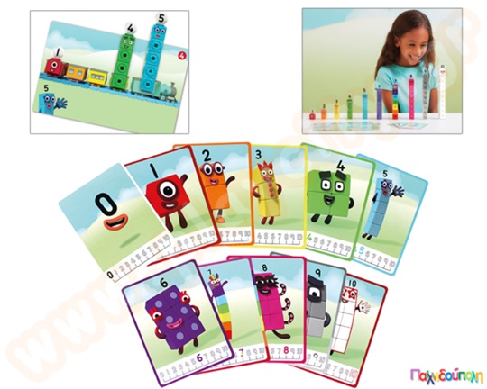 Εκπαιδευτικό Παιχνίδι STEM Αριθμοκυβάκια Κύβοι Αριθμητικής 1-10 Mathlink Cubes Numberblocks