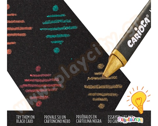 Κηρομπογιές σε μεταλλικά χρώματα 8 τμχ.