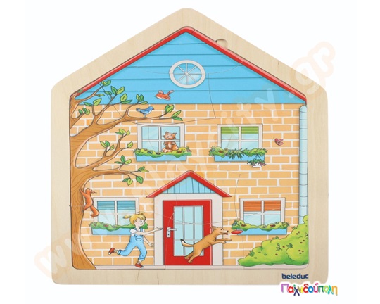 Παζλ επιπέδων σπίτι 4 σε 1