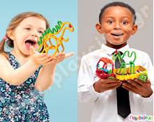 Κατασκευές με Spaghetteez 100 τμχ.  Πλαστικά Παιχνίδια Κατασκευών Clics - Flexy