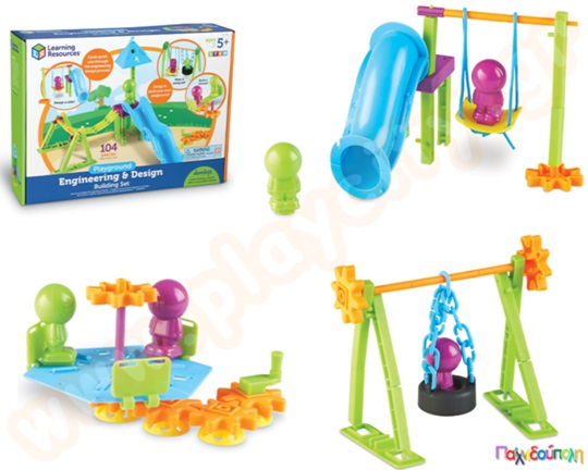 Εκπαιδευτικό παιχνίδι STEM κατασκευή παιδικής χαράς Σετ 104 τεμαχίων