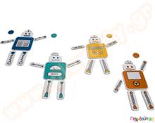 Συναρμολόγησε τα ρομποτάκια  Εκπαιδευτικά Παιχνίδια Λεπτής Κινητικότητας