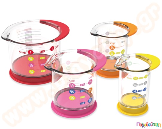 Εκπαιδευτικό παιχνίδι STEM Δοσομετρητές Σετ 4 κυπελλάκια