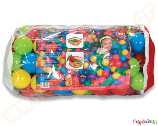 Μπαλάκια παιχνιδιού Φ6,5 εκ. σετ 100 τμχ.