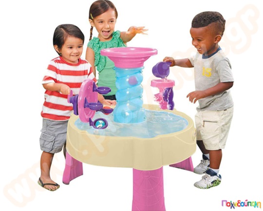 Τραπέζι νερού περιστρεφόμενο τούνελ Ροζ Little Tikes