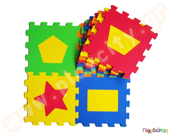 Ελαστικές πλάκες EVA με σχήματα