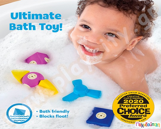 Εκπαιδευτικό παιχνίδι STEM Αφρώδη Μαγνητικά Τουβλάκια - Βάρκα 10 τεμάχια