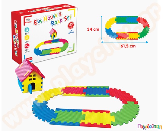 Αφρώδης διαδρομή ισορροπίας 3 σε 1 μικρή