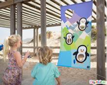 Παιχνίδι στόχου - Τάισε τους πιγκουίνους  Ομαδικά Παιχνίδια