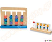 Ταμπλό παζλ καμηλοπάρδαλη - Giraffe Challenge  Εκπαιδευτικά Παιχνίδια με Σχήματα - Μεγέθη - Χρώματα