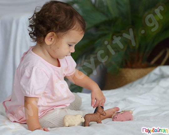 Ξύλινα ζωάκια της φάρμας