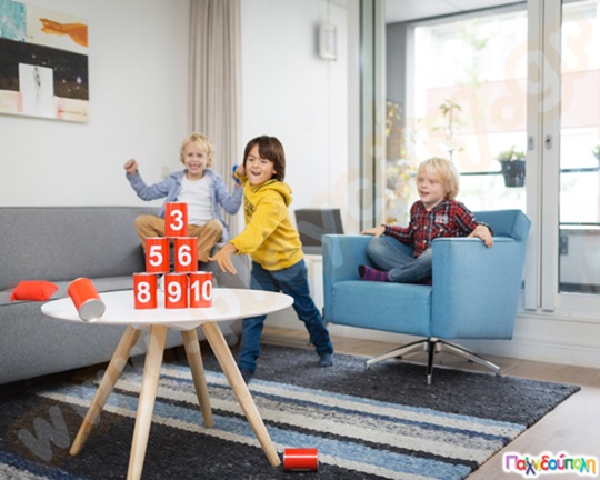 Παιχνίδι στόχου και αριθμητικής - Tin Throwing - Red