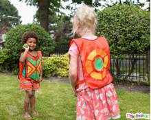 Γιλέκα παιχνιδιού με βέλκρο Σετ 4 τεμάχια  Ομαδικά Παιχνίδια