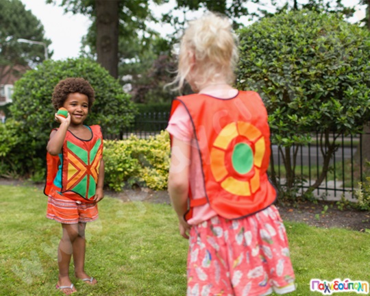 Γιλέκα παιχνιδιού με βέλκρο Σετ 4 τεμάχια