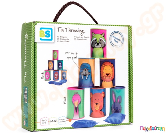 Παιχνίδι Ρίψης Στόχου - Τενεκεδάκια ζωάκια