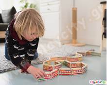 Τρενάκια ντόμινο - Domino Train  Εκπαιδευτικά Παιχνίδια με Σχήματα - Μεγέθη - Χρώματα