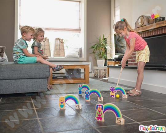 Ξύλινο Κροκέ Ουράνιο Τόξο - Crocket Rainbow