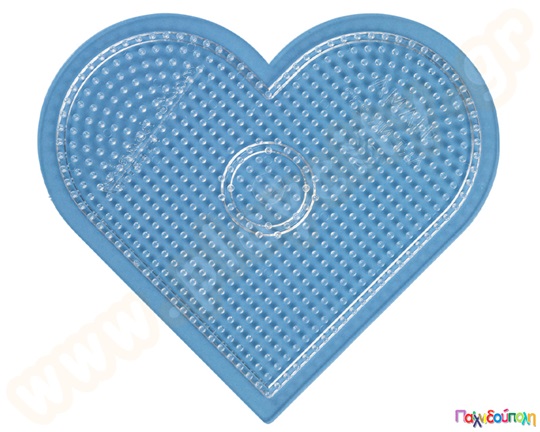 Κάδρο μεγάλο καρδιά διαφανές για χάντρες 5 χιλ.