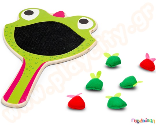 Ρακέτα βατραχάκι με 8 Μπαλάκια-Μύγες