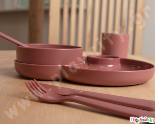 Σετ φαγητού για βρέφη κόκκινο BIO 6 τεμαχίων