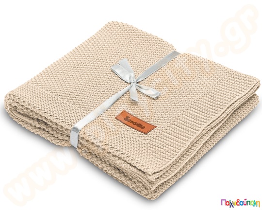 Κουβέρτα παιδική μπεζ 80x100 εκ.