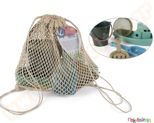 Σετ άμμου με βαρκάκι Blue Marine 5τμχ