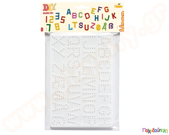 Σετ 2 κάδρα αριθμοί και γράμματα για χάντρες 5mm