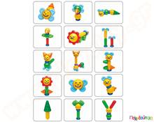 Βρεφικά μαγνητικά τουβλάκια Stick-O Οι φίλοι του δάσους 16 τεμάχια (20 μοντέλα)  Μαγνητικά Παιχνίδια Κατασκευών